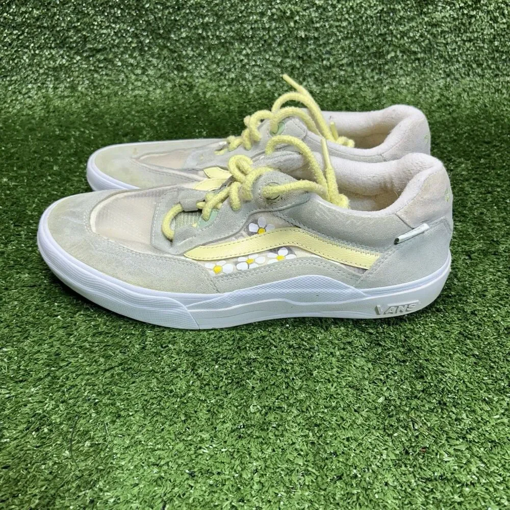 VANS Wayvee x Brighton Zeuner Pro Skate Shoes Sneakers Daisy Mens Size 10